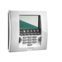 Clavier LCD alarme Protexial IO/RTS SOMFY avec badge blanc