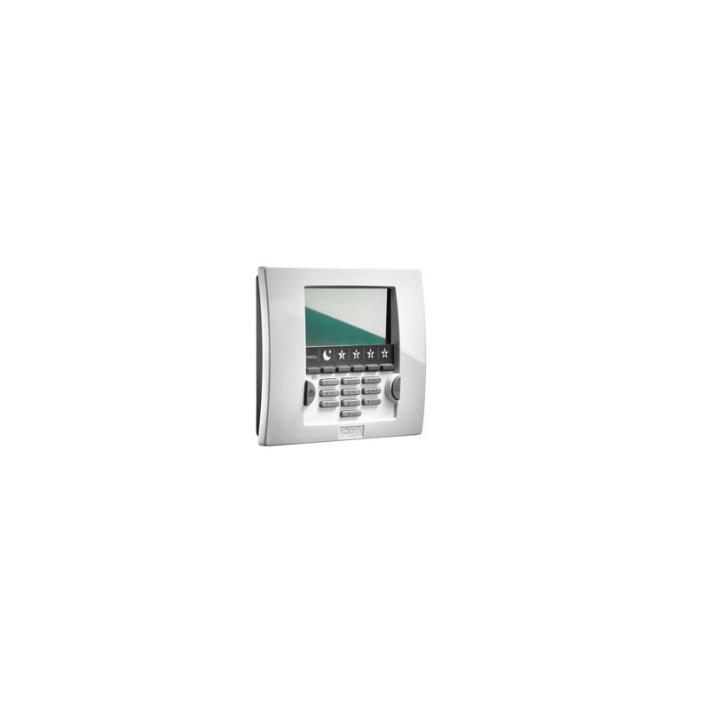 Clavier LCD alarme Protexial IO/RTS SOMFY avec badge blanc
