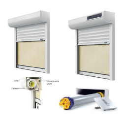 Volet PROFALUX ave store moustiquaire version solaire ou électrique