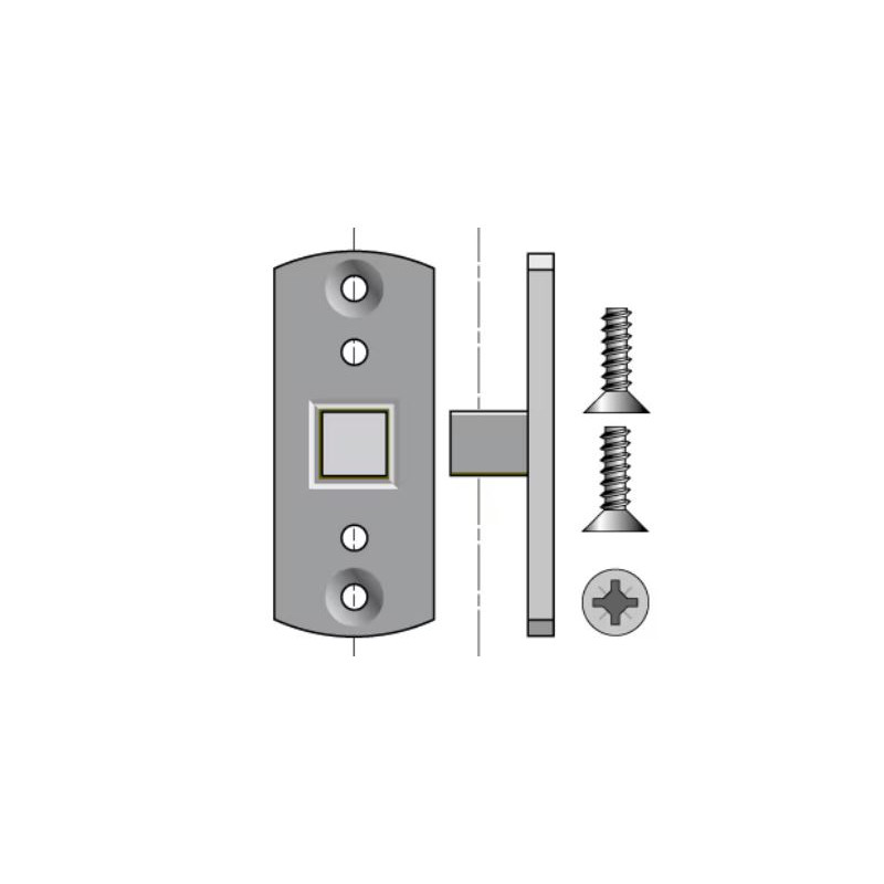 CARRE RAPPORTE D.50 trou vertical